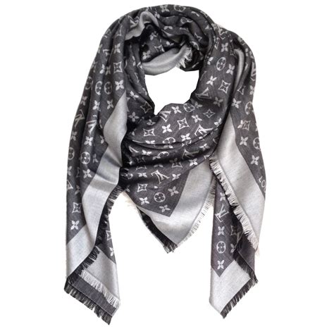 louis vuitton monogram denim shawl scarves|louis Vuitton Monogram scarf.